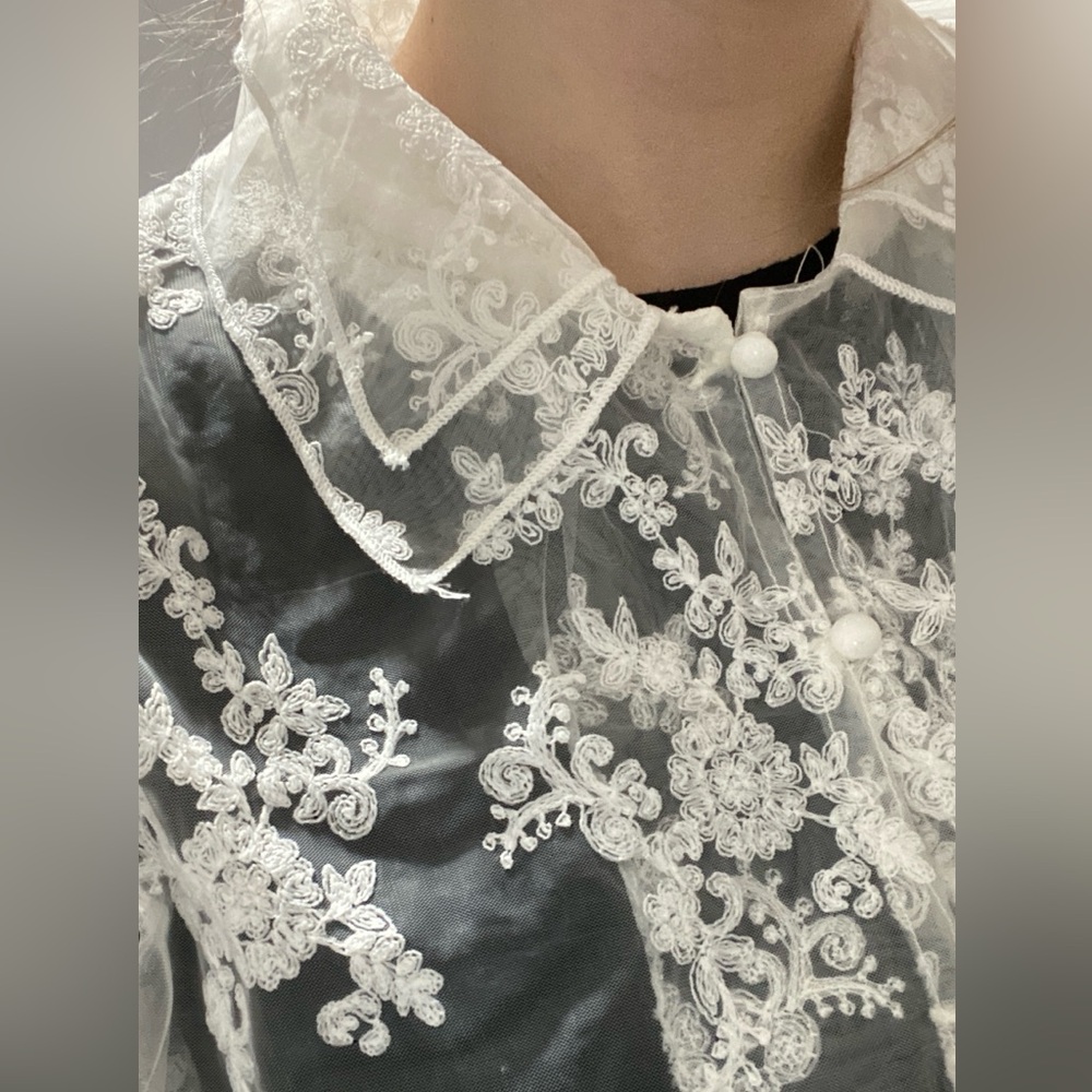 Lace Button Up - Picture 5 of 7